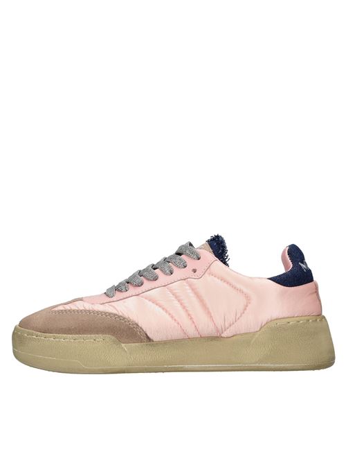 Leather and fabric sneakers MONO WAY | JIHA DONNA DENIMROSA-BEIGE-JEANS